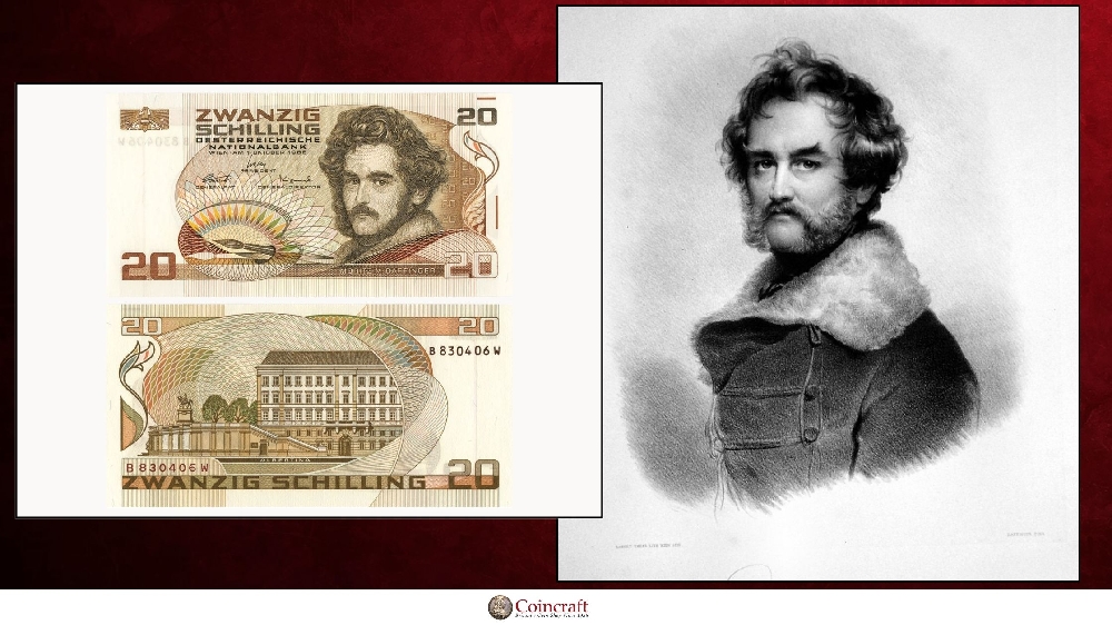 Austrian Shillings Honouring Moritz Daffinger - Coincraft